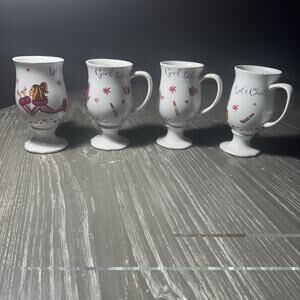 Lot Of 4 MK The Girlfriend Gossip Collection Girl Talk Let’s Chat Mary Kay Cups